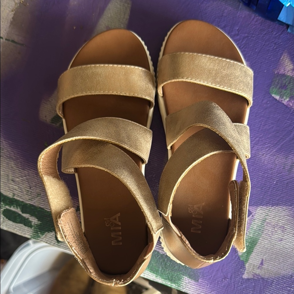MIA Kids Gold Sandals